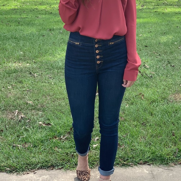 ✨LAST✨ 🥂High Waisted Dark Wash Kancan Jeans🥂 - Picture 7 of 8